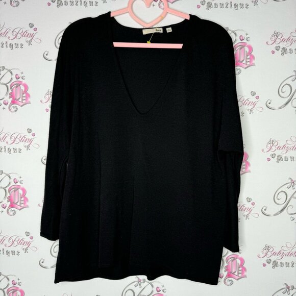 Wilfred Tops - Wilfred free top shirt black stretchy soft oversized comfy lounge aritzia